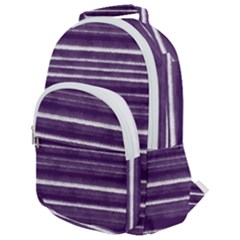 Bandes Peinture Violet  Rounded Multi Pocket Backpack by kcreatif