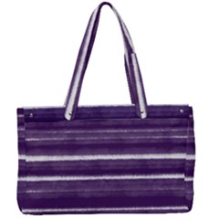 Bandes Peinture Violet  Canvas Work Bag by kcreatif