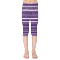 Bandes Peinture Violet  Kids  Capri Leggings  by kcreatif