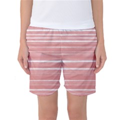 Bandes Peinture Rose Women s Basketball Shorts by kcreatif