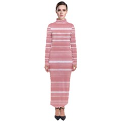 Bandes Peinture Rose Turtleneck Maxi Dress by kcreatif