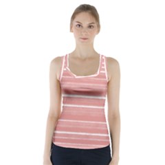 Bandes Peinture Rose Racer Back Sports Top by kcreatif