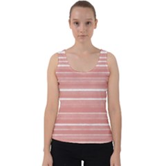 Bandes Peinture Rose Velvet Tank Top by kcreatif