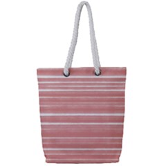 Bandes Peinture Rose Full Print Rope Handle Tote (small)