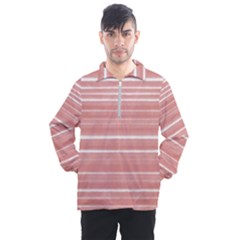 Bandes Peinture Rose Men s Half Zip Pullover by kcreatif