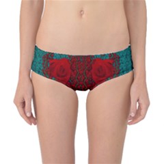 Lianas Of Roses In The Rain Forrest Classic Bikini Bottoms by pepitasart