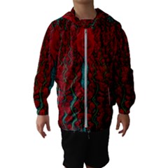 Lianas Of Roses In The Rain Forrest Kids  Hooded Windbreaker by pepitasart