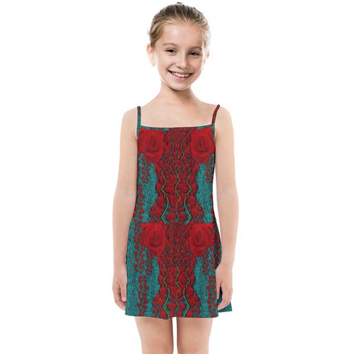 Lianas Of Roses In The Rain Forrest Kids  Summer Sun Dress