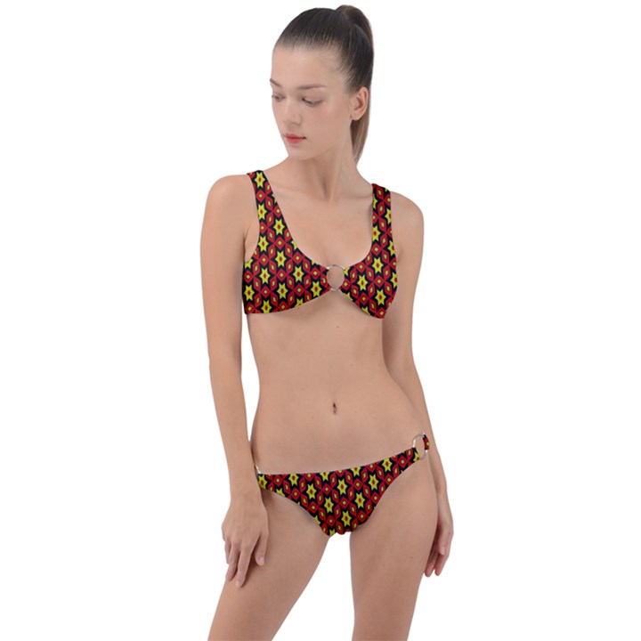 Rby 79 Ring Detail Crop Bikini Set