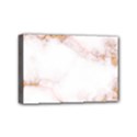 Pink and white Marble texture with gold intrusions Pale Rose Background Mini Canvas 6  x 4  (Stretched) View1