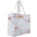 Pink and white Marble texture with gold intrusions Pale Rose Background Canvas Travel Bag View3