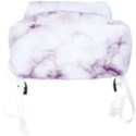 White Marble violet purple veins accents texture printed floor background luxury Full Print Backpack View4