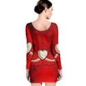 Love, Wonderful Elegant Heart Long Sleeve Bodycon Dress View2