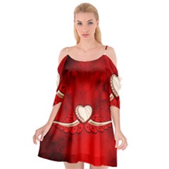 Love, Wonderful Elegant Heart Cutout Spaghetti Strap Chiffon Dress by FantasyWorld7