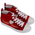 Love, Wonderful Elegant Heart Women s Mid-Top Canvas Sneakers View3