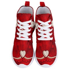 Love, Wonderful Elegant Heart Women s Lightweight High Top Sneakers by FantasyWorld7