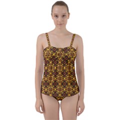 Ab 88 Twist Front Tankini Set by ArtworkByPatrick