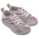 Marble with Metallic Rose Gold intrusions on gray white Stone texture Pastel Pink Background Kids Athletic Shoes View3