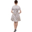 Marble with Metallic Gold intrusions on gray white Stone texture Pastel Rose Pink Background Sailor Dress View2