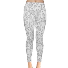 Floral Pattern Inside Out Leggings by Valentinaart