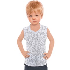 Floral Pattern Kids  Mesh Tank Top