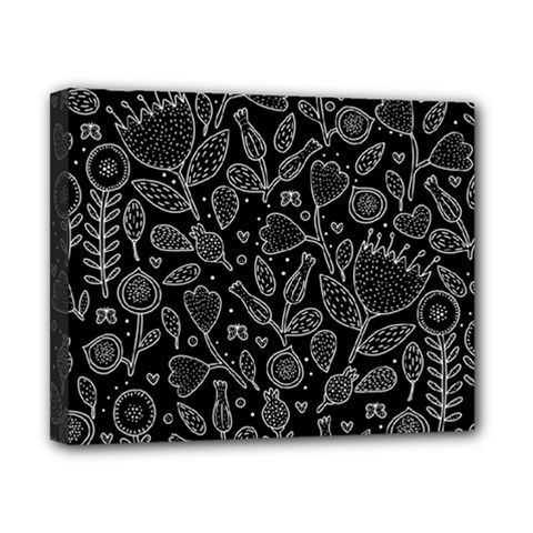 Floral Pattern Canvas 10  X 8  (stretched) by Valentinaart