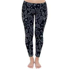 Floral Pattern Classic Winter Leggings