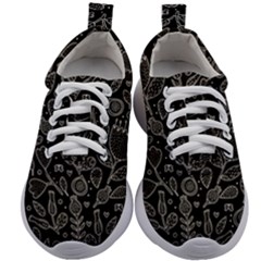 Floral Pattern Kids Athletic Shoes