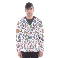 Floral Pattern Men s Hooded Windbreaker