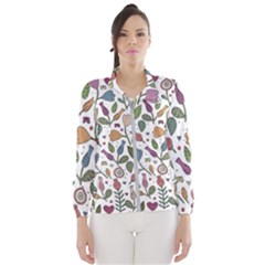 Floral Pattern Women s Windbreaker