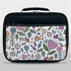 Floral Pattern Lunch Bag by Valentinaart