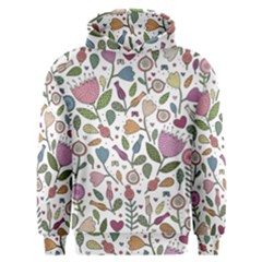 Floral Pattern Men s Overhead Hoodie