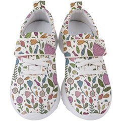 Floral Pattern Kids  Velcro Strap Shoes by Valentinaart