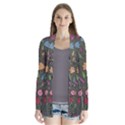 Floral pattern Drape Collar Cardigan View1