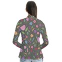 Floral pattern Drape Collar Cardigan View2