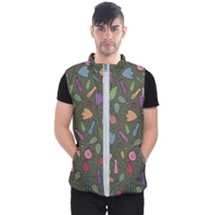 Floral Pattern Men s Puffer Vest