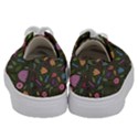 Floral pattern Kids  Low Top Canvas Sneakers View4