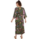 Floral pattern Grecian Style  Maxi Dress View2