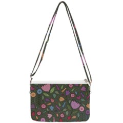 Floral Pattern Double Gusset Crossbody Bag