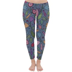 Floral Pattern Classic Winter Leggings