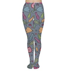 Floral Pattern Tights