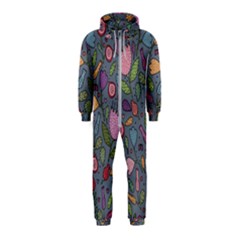 Floral Pattern Hooded Jumpsuit (kids)