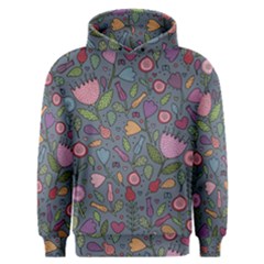 Floral Pattern Men s Overhead Hoodie