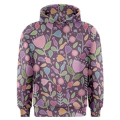 Floral Pattern Men s Overhead Hoodie