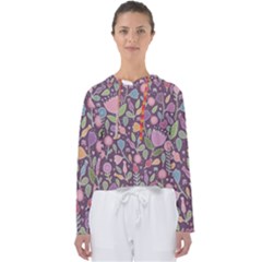 Floral Pattern Women s Slouchy Sweat