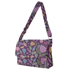 Floral Pattern Full Print Messenger Bag (s) by Valentinaart