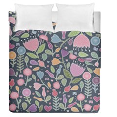 Floral Pattern Duvet Cover Double Side (queen Size) by Valentinaart