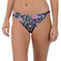 Floral pattern Band Bikini Bottom View1