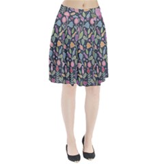 Floral Pattern Pleated Skirt by Valentinaart