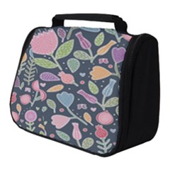 Floral Pattern Full Print Travel Pouch (small) by Valentinaart